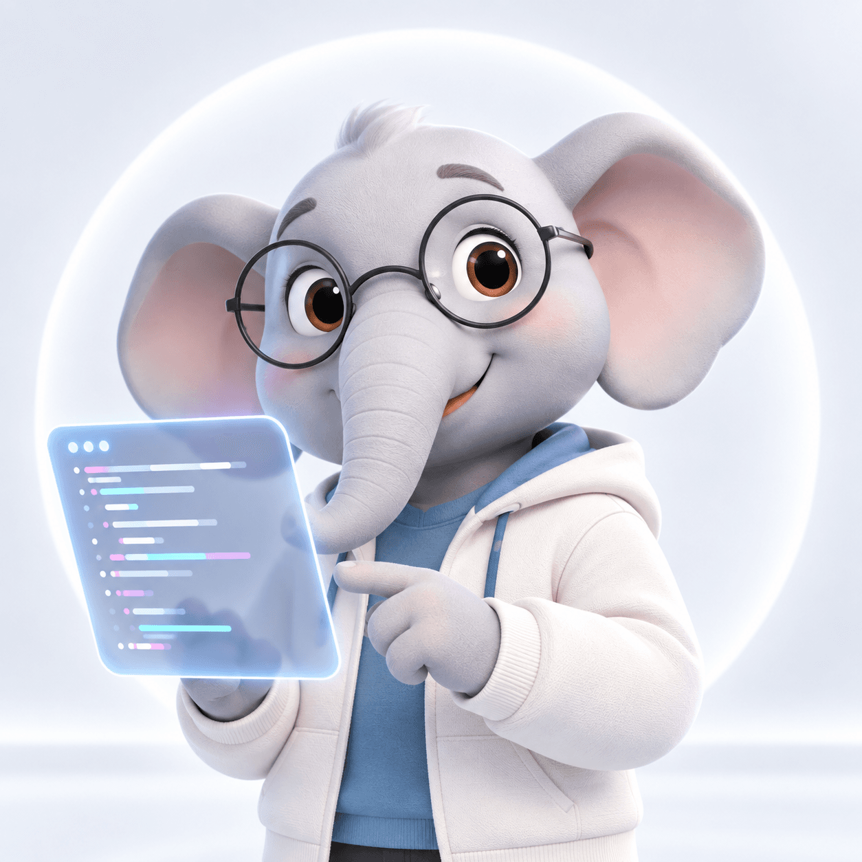 Wonderhow developer elephant working with code